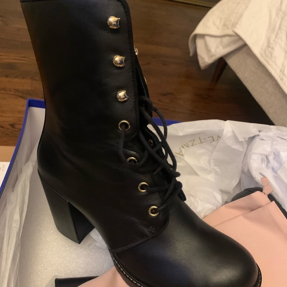 Stuart Weitzman Black Ankle Boots - Picture 6 of 8